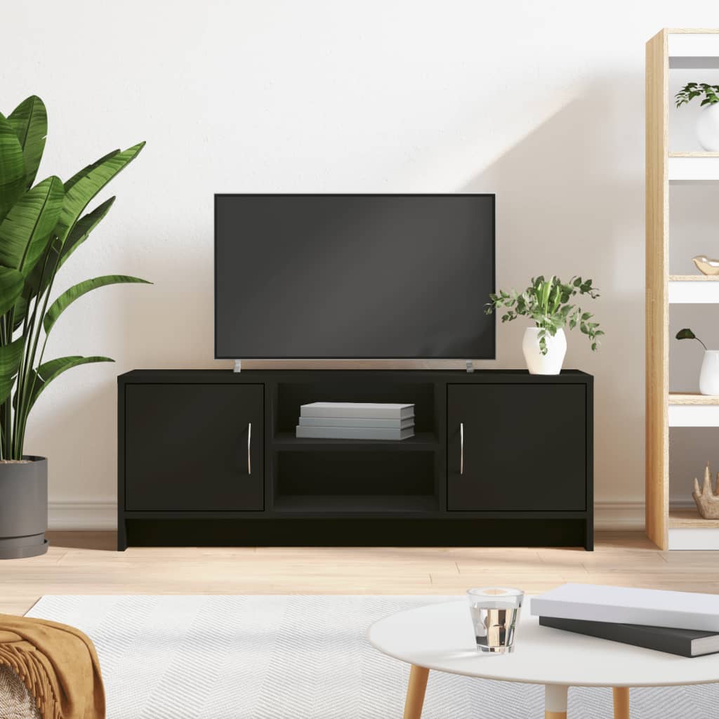 TV-skab Sort 102x30x37,5 cm Træ Materiale