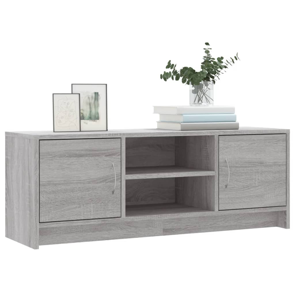 TV-skab Grå Sonoma 102x30x37,5 cm Træ Materiale