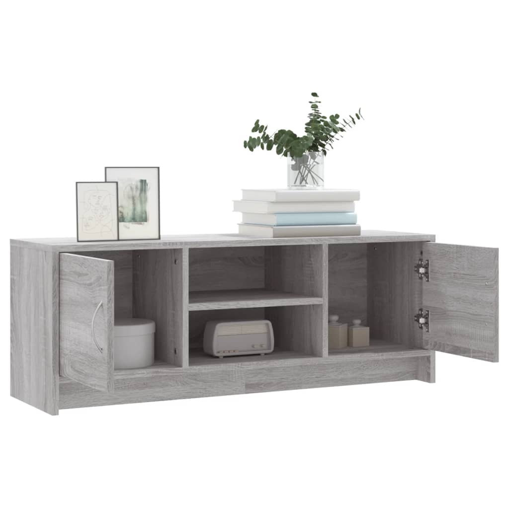 TV-skab Grå Sonoma 102x30x37,5 cm Træ Materiale