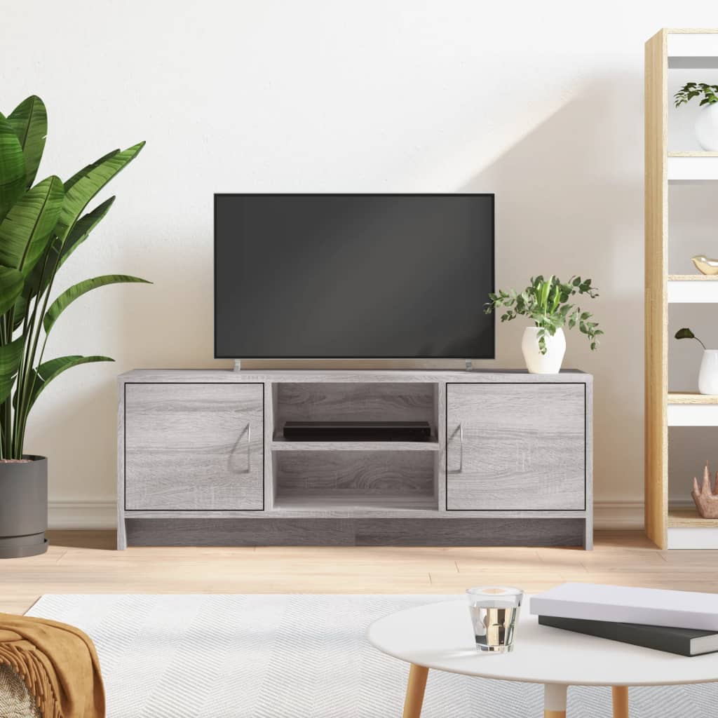 TV-skab Grå Sonoma 102x30x37,5 cm Træ Materiale