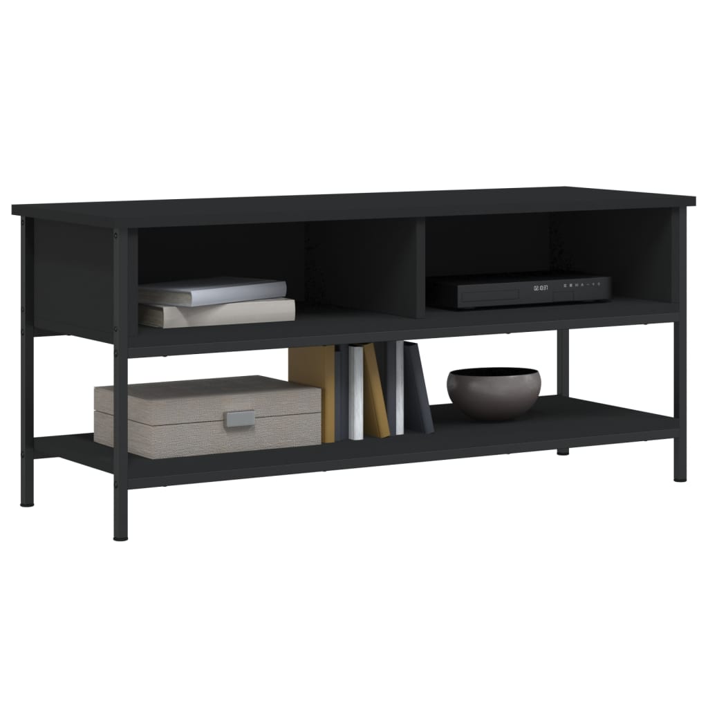 TV-skab Sort 100x35x45 cm Træ Materiale