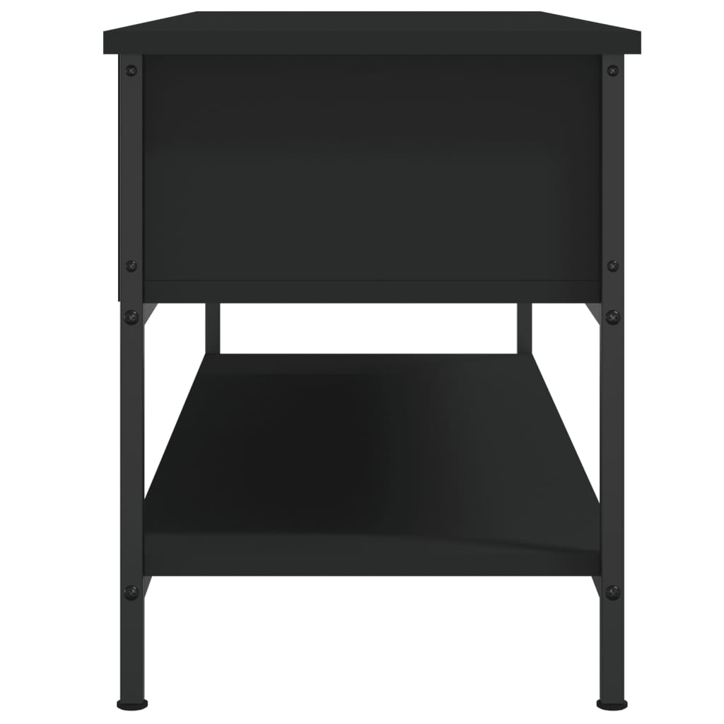 TV-skab Sort 100x35x45 cm Træ Materiale