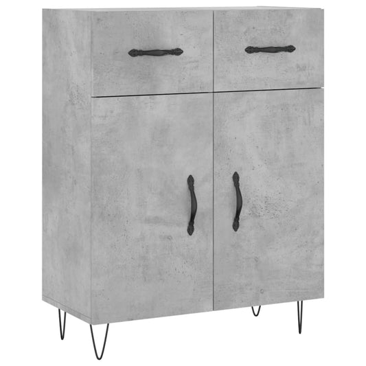 Sideboard Betongrau 69,5x34x90 cm Holzwerkstoff
