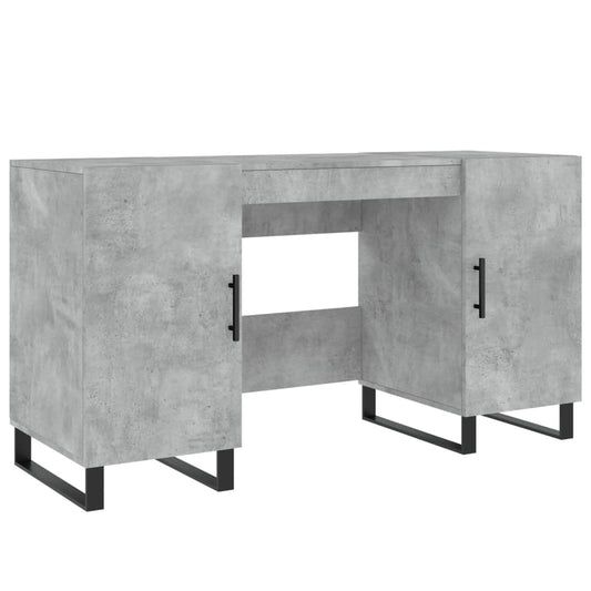 Schreibtisch Betongrau 140x50x75 cm Holzwerkstoff
