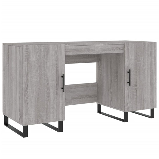 Schreibtisch Grau Sonoma 140x50x75 cm Holzwerkstoff