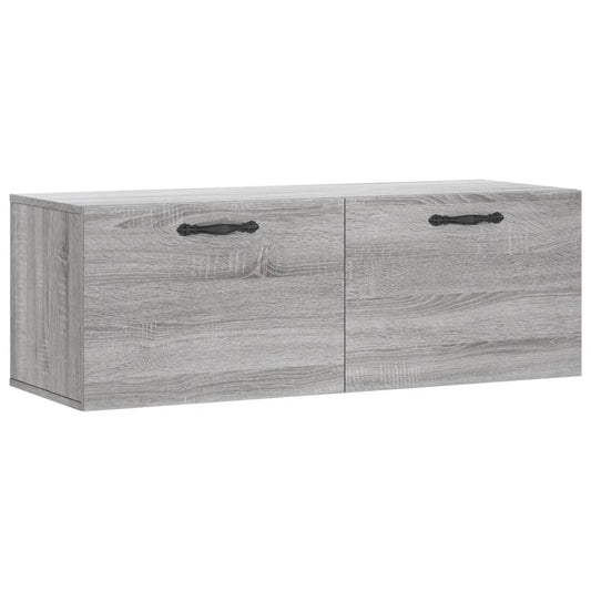 Wandschrank Grau Sonoma 100x36,5x35 cm Holzwerkstoff