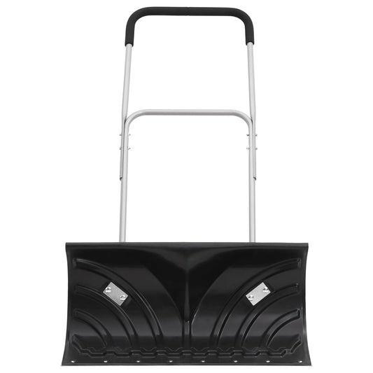 Schneeschaufel mit Verlängerbarem Griff Schwarz 66 cm Stahl