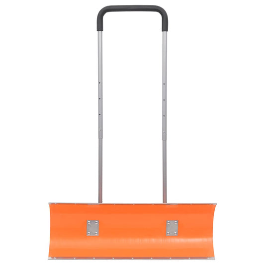 Schneeschieber mit Teleskopgriff Orange 96 cm Stahl