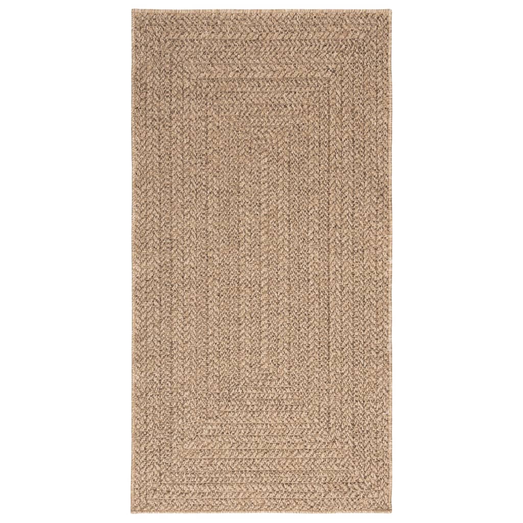 Tæppe ZIZUR 80x150 cm jute-look indendørs og udendørs