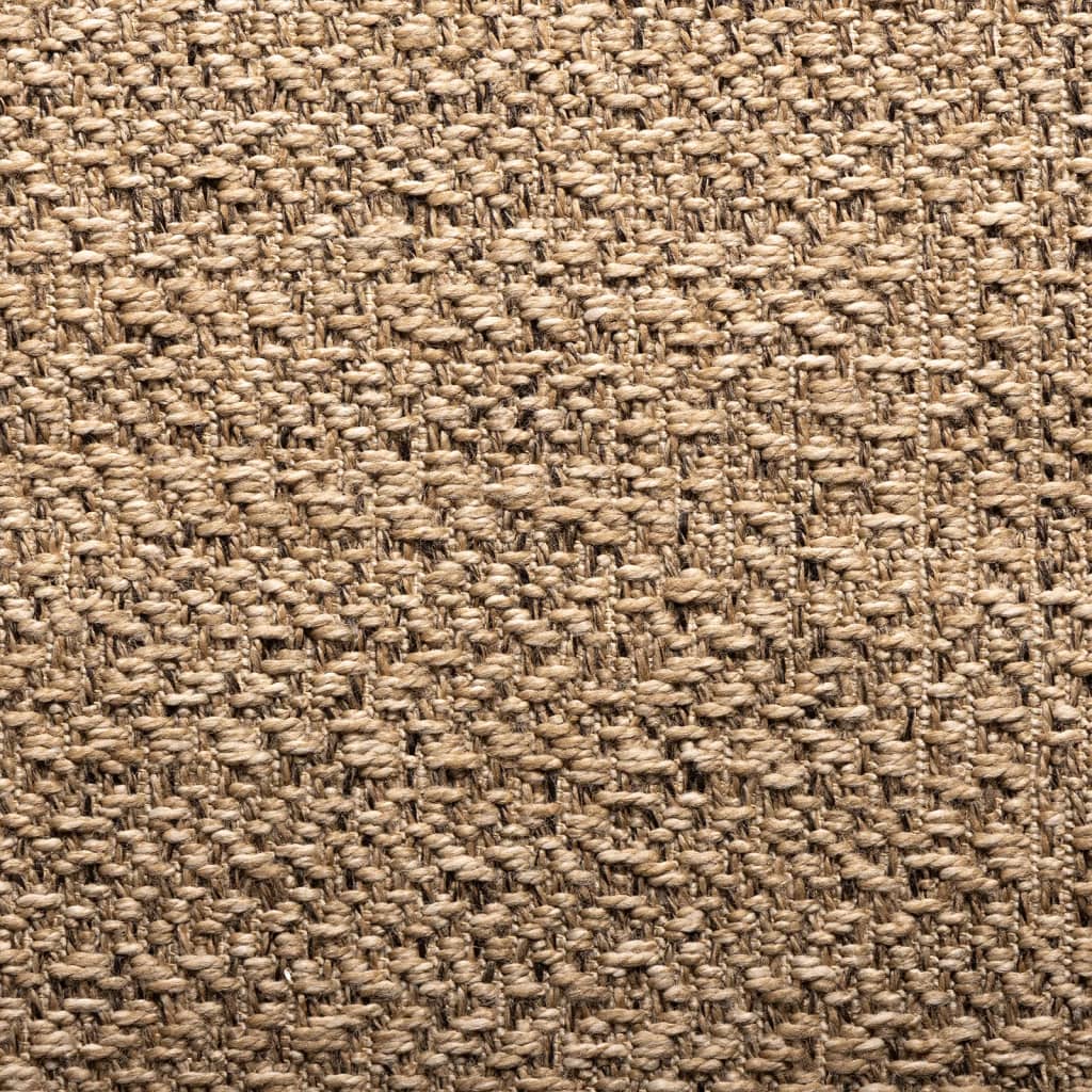 Tæppe ZIZUR 80x150 cm jute-look indendørs og udendørs