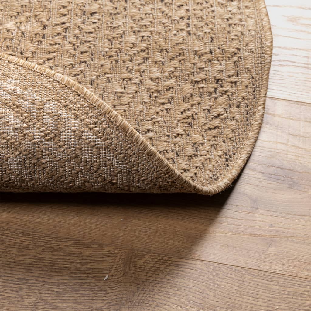 Tæppe ZIZUR 90 cm jute-look indendørs og udendørs