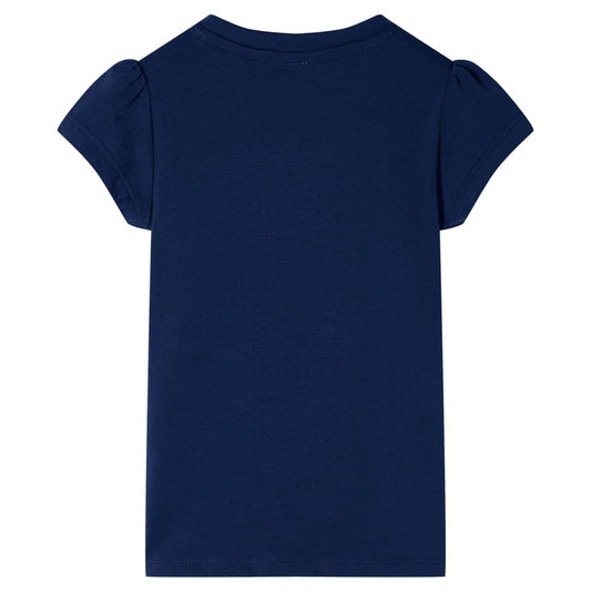 Kinder-T-Shirt Marineblau 92