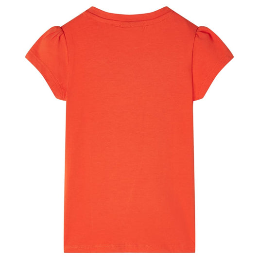 Kinder-T-Shirt Dunkelorange 116