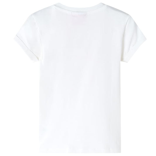 Kinder-T-Shirt Ecru 116