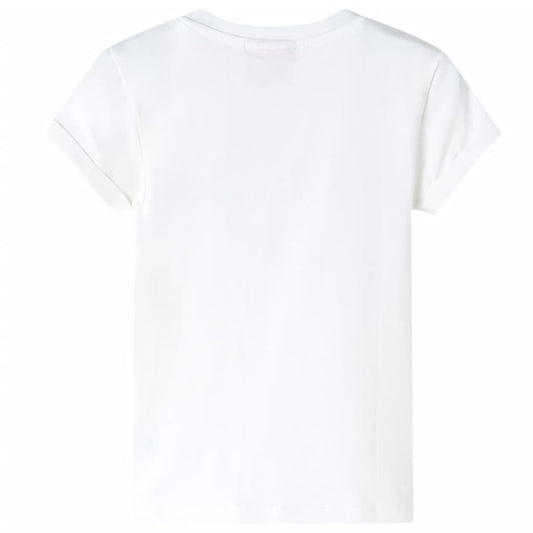 Kinder-T-Shirt Ecru 128