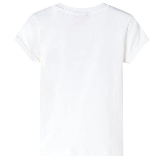 Kinder-T-Shirt Ecru 140