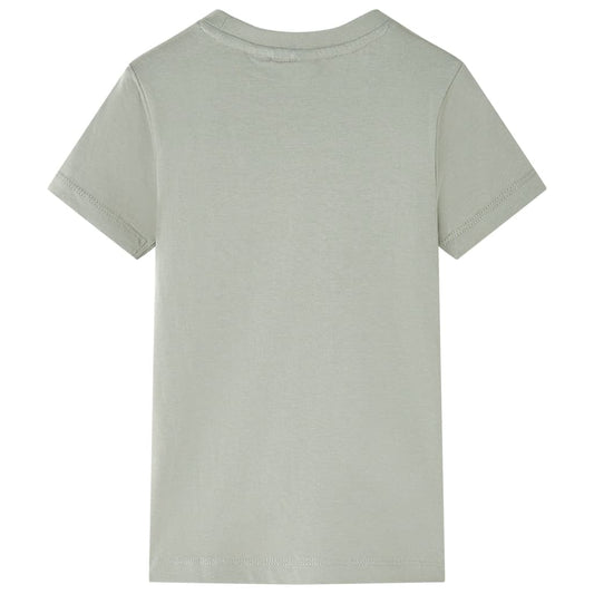 Kinder-T-Shirt Helles Khaki 140