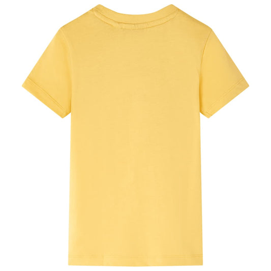 Kinder-T-Shirt Helles Ocker 128