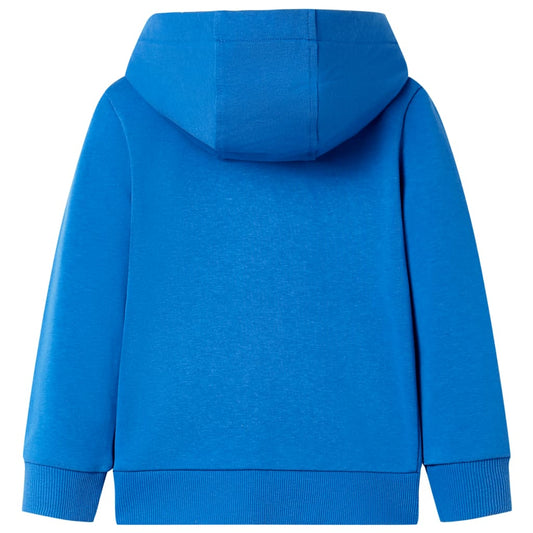 Kinder-Kapuzenpullover mit Reißverschluss Blau 104