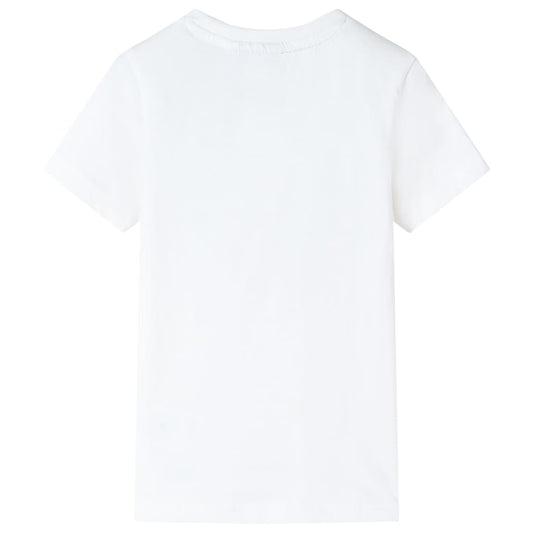 Kinder-T-Shirt Ecru 116