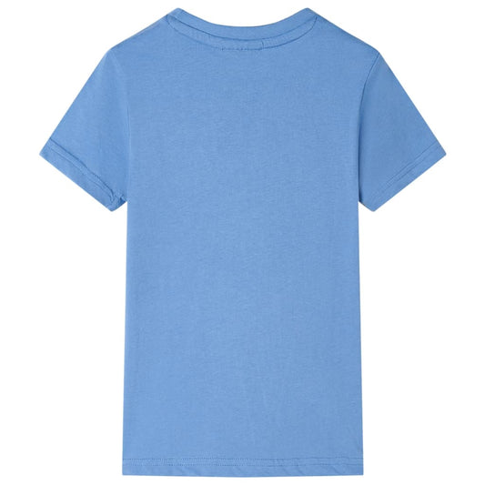 Kinder-T-Shirt Mittelblau 104