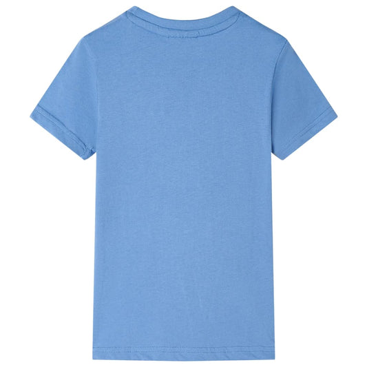 Kinder-T-Shirt Mittelblau 128