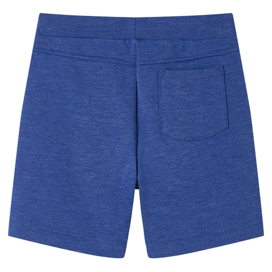 Kindershorts mit Kordelzug Blau Melange 92