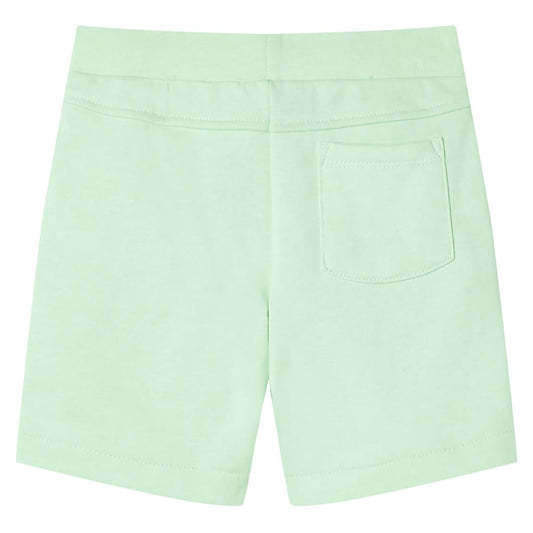 Kindershorts mit Kordelzug Knallgrün 116