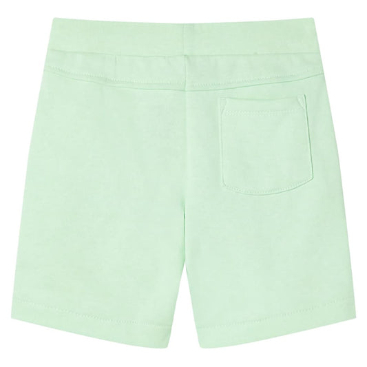 Kindershorts mit Kordelzug Knallgrün 140