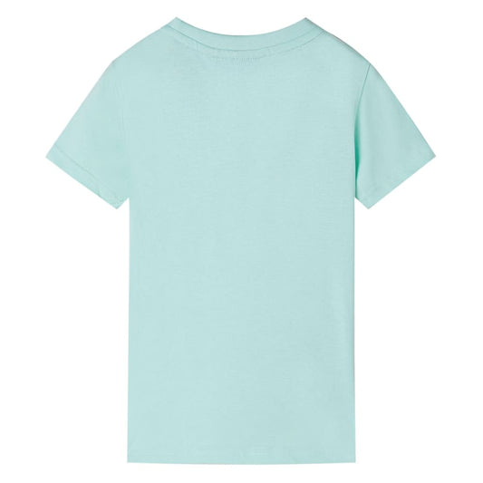 Kinder-T-Shirt Helles Minzgrün 104