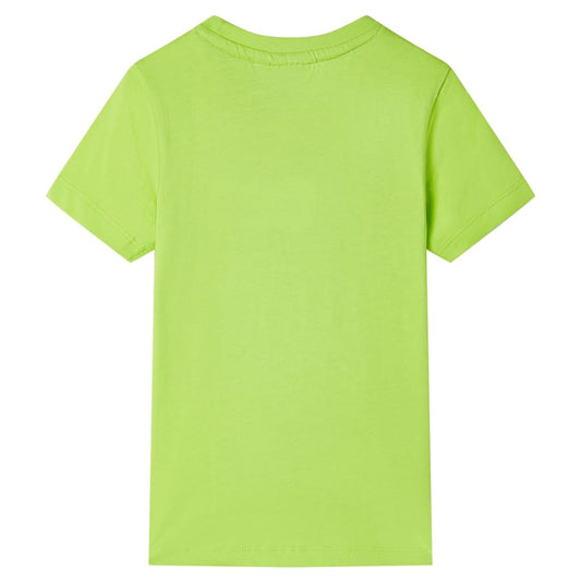Kinder-Kurzarmshirt Limette 128