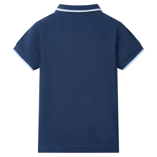 Kinder-Poloshirt Dunkelblau 116