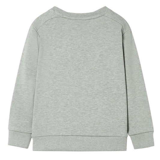 Kinder-Sweatshirt Hellkhaki Melange 92
