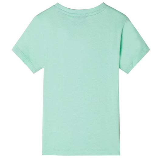 Kinder-Kurzarmshirt Hellgrün 92