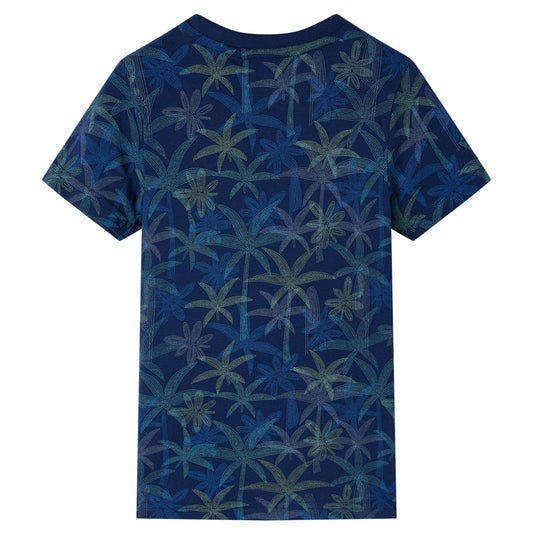 Kinder-T-Shirt Marineblau 140