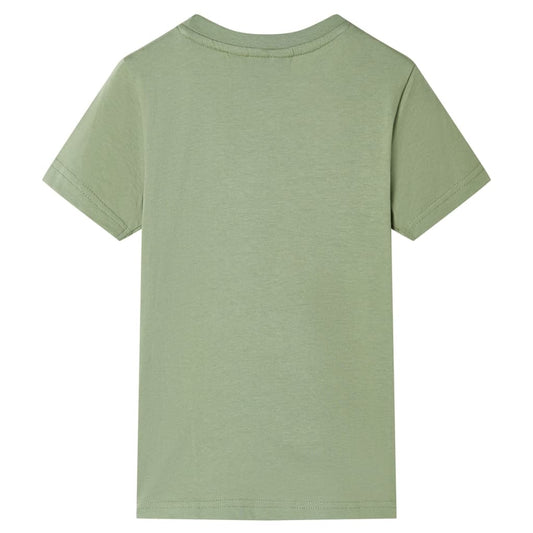 Kinder-Kurzarmshirt Hellkhaki 140