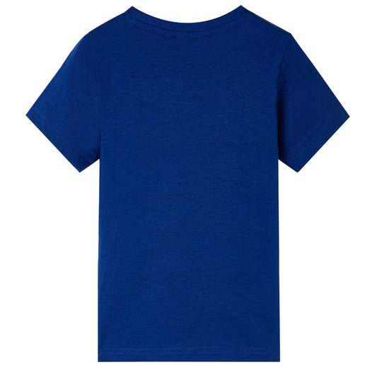 Kinder-Kurzarmshirt Dunkelblau 140