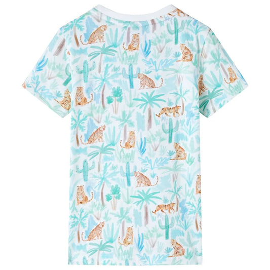 Kinder-T-Shirt Ecru 128