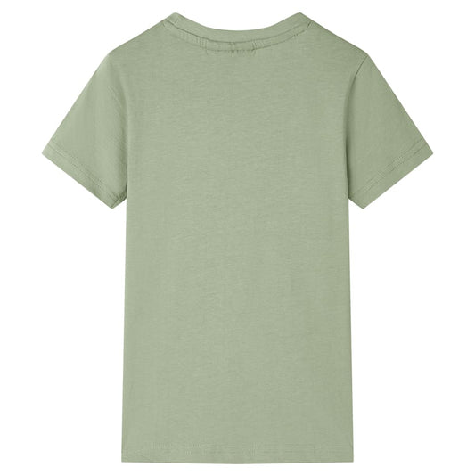 Kinder-T-Shirt Helles Khaki 116