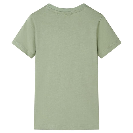 Kinder-T-Shirt Helles Khaki 140