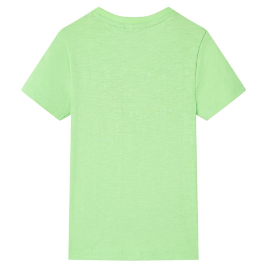 Kinder-T-Shirt Neongrün 128