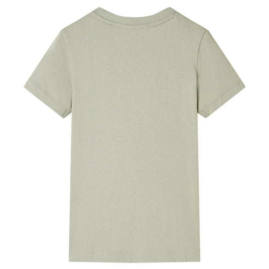 Kinder-T-Shirt Helles Khaki 92