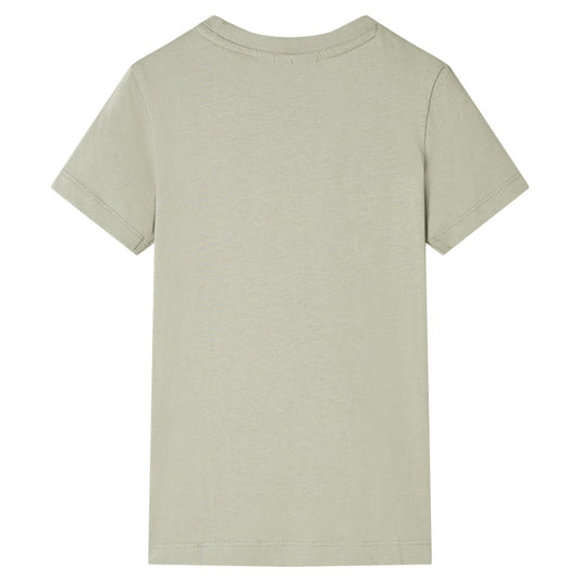 Kinder-T-Shirt Helles Khaki 128