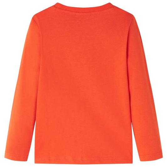 Kinder-Langarmshirt Hellorange 104