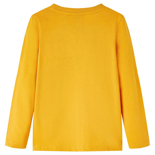 Kinder-Langarmshirt Ocker 140