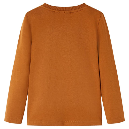 Kinder-Langarmshirt Cognac 92