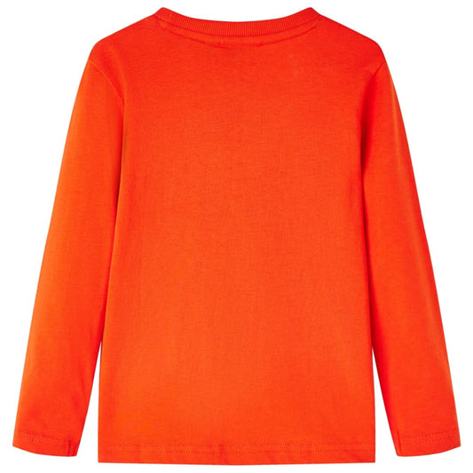 Kinder-Langarmshirt Hellorange 104