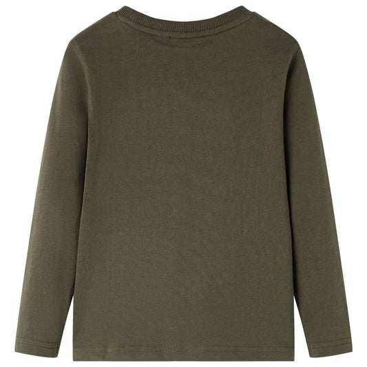 Kinder-Langarmshirt Khaki 128