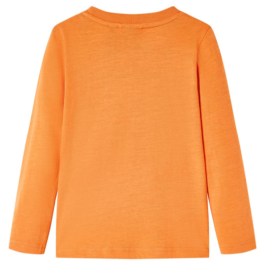 Kinder-Langarmshirt Dunkelorange 116