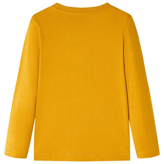 Kinder-Langarmshirt Ocker 140